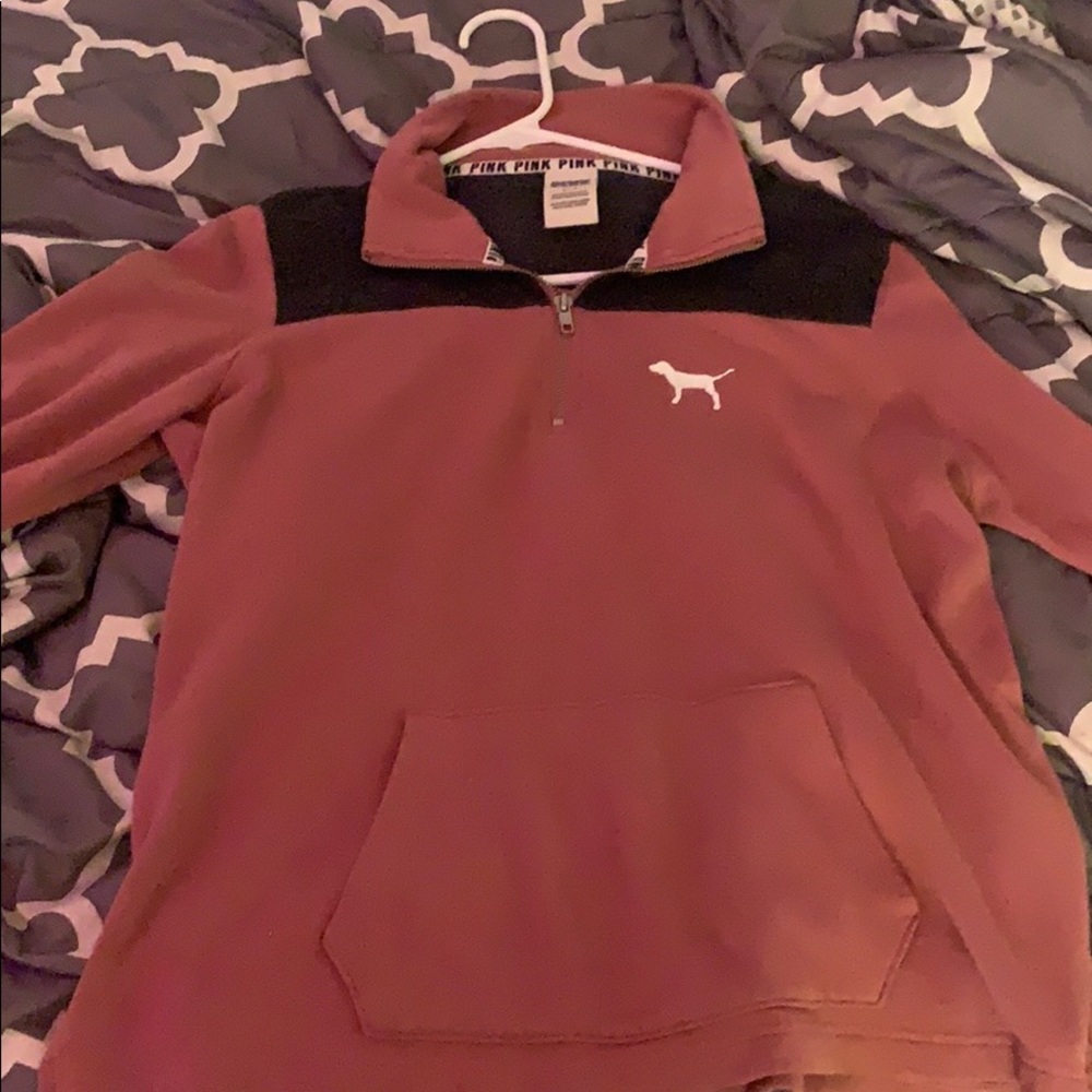 Victoria’s Secret pink half zip